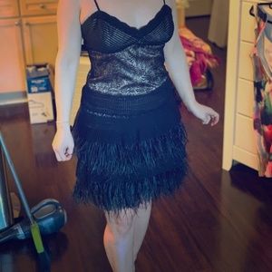 BCBG black cocktail dress